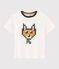 Kinder-T-Shirt mit Siebdruck für Jungen weiss MARSHMALLOW