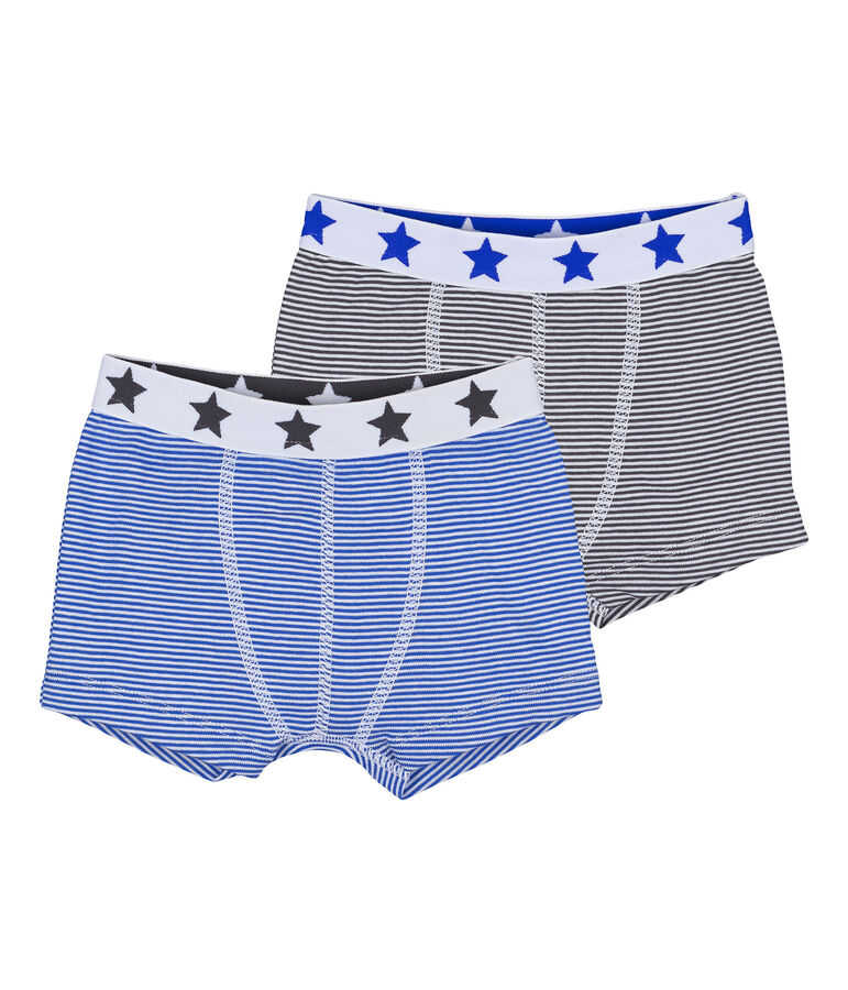 Jungen-Boxershorts im 2er-Set weiss