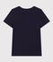 Damen-T-Shirt LE DROIT aus Baumwolle mit Rundhalsausschnitt blau SMOKING