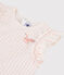 Kurzärmeliges Kinder-T-Shirt aus Jersey für Mädchen rosa MINOIS/weiss MARSHMALLOW