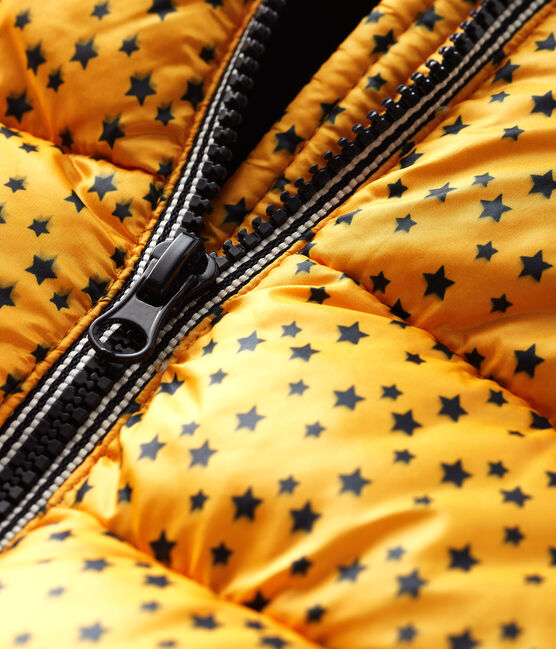 Gesteppter Baby-Anorak für Jungen gelb BOUDOR/blau SMOKING
