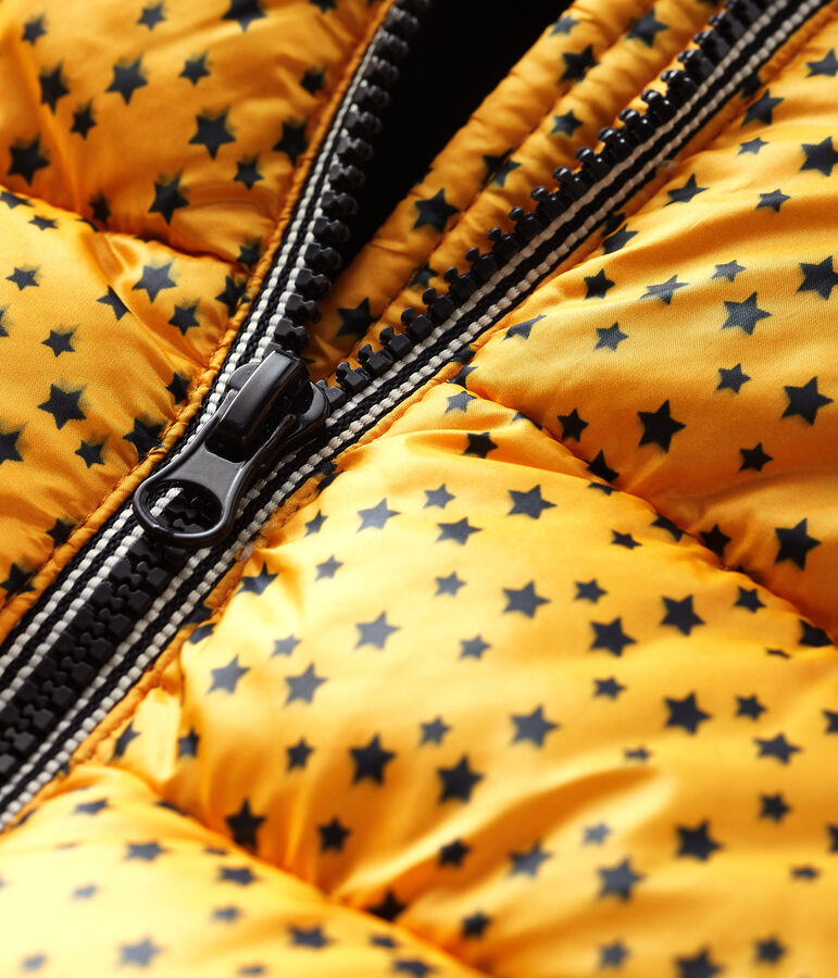 Gesteppter Baby-Anorak f&uuml;r Jungen gelb BOUDOR/blau SMOKING