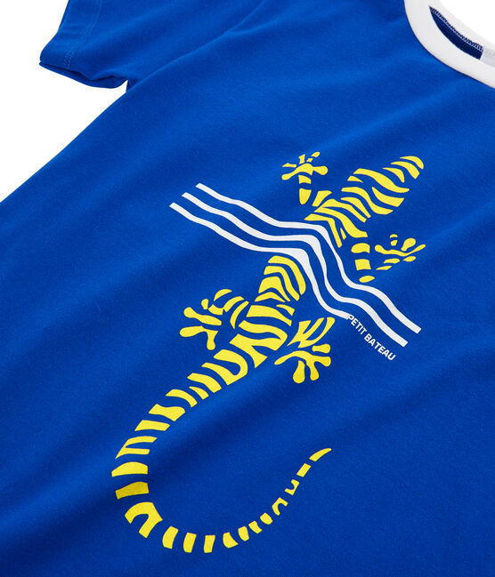 Kinder-T-Shirt für Jungen blau SURF