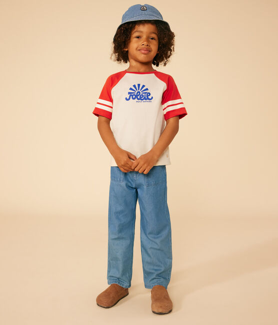 Kinder-Fischerhut aus blauem Denim blau DENIM CLAIR