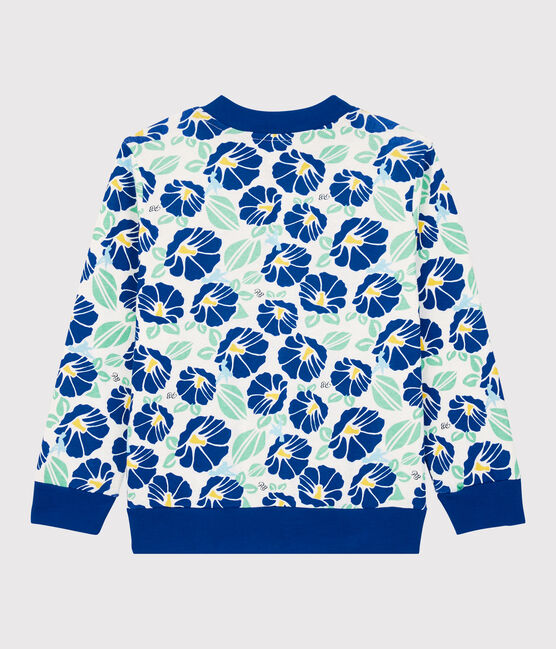 Kinder-Cardigan aus Baumwolle für Jungen weiss MARSHMALLOW/weiss MULTICO