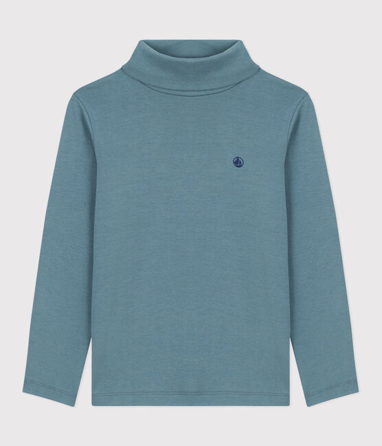 Kinder-Rollkragenshirt aus einfarbiger Baumwolle GOBELIN