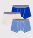 3er-Set Petit Bateau Boxershorts aus Baumwolle für Jungen