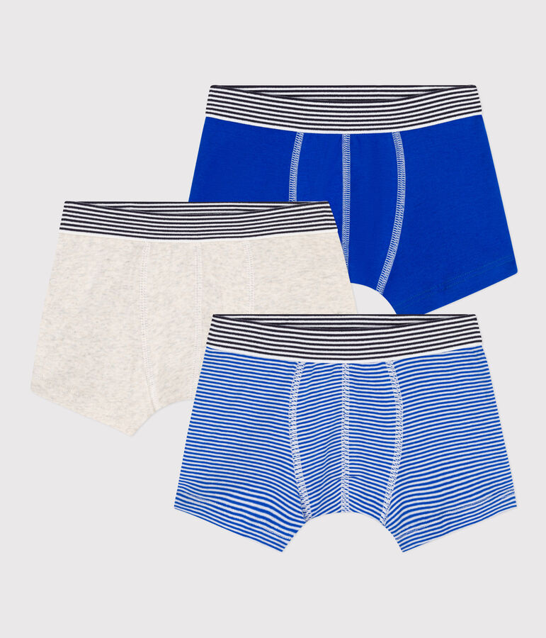 3er-Set Petit Bateau Boxershorts aus Baumwolle f&uuml;r Jungen vielfarbig