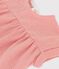 Kurzärmelige Baby-Bluse aus Bio-Baumwolle rosa PAPAYE/ MARSHMALLOW