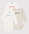 3er-Set Baby-Bodys aus Bio-Baumwolle variante 1