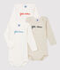 3er-Set Baby-Bodys aus Bio-Baumwolle