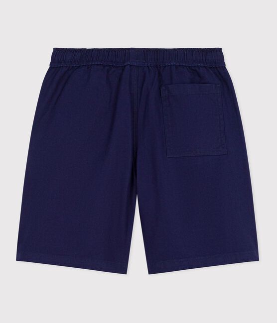 Kinder-Bermudashorts aus einfarbiger Baumwolle blau SOIR