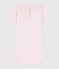 Baby-Body mit Kragen aus einfarbiger Baumwolle rosa BARELY