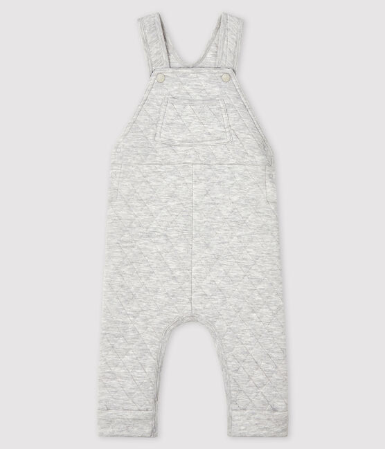 Lange Baby-Latzhose für Jungen grau BELUGA CHINE