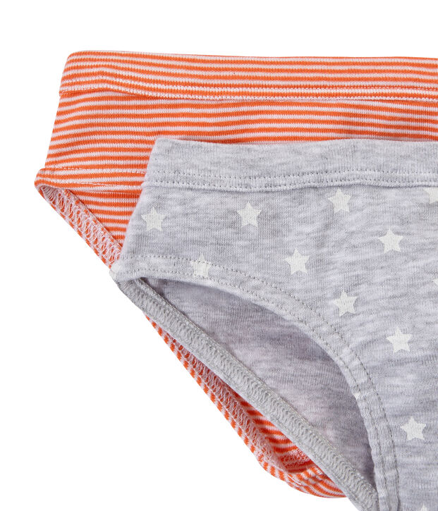 Jungen-Slips im 2er-Set weiss