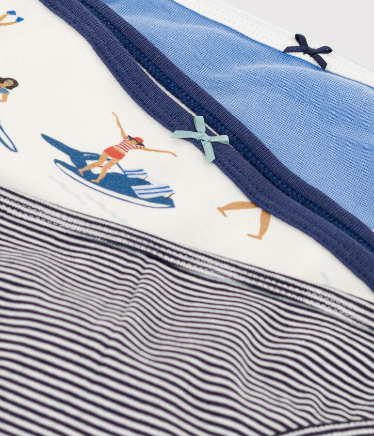 3er-Set Slips aus Baumwolle f&uuml;r Damen vielfarbig