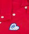Kinder-Jacke aus einfarbiger Baumwolle rot