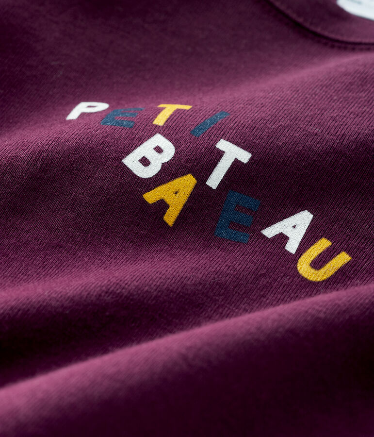 Baby-T-Shirt f&uuml;r Jungen violett CEPAGE