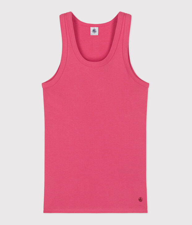 Damen-Tanktop L&rsquo;Iconique aus einfarbiger Baumwolle rosa