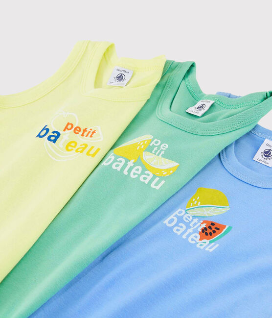 3er-Set Unterhemden mit Früchte-Motiv für Jungen variante 1