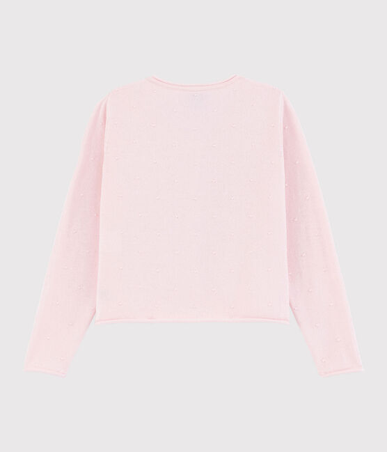 Kinder-Cardigan aus Baumwoll-Strick für Mädchen rosa MINOIS
