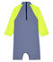 Baby-Badeanzug aus recyceltem Material blau SURF/weiss MARSHMALLOW