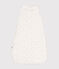 Baby-Schlafsack aus Nicki mit Blumenmotiv TOG-Wert 3 weiss MARSHMALLOW/weiss MULTICO