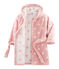 Frottee-Bademantel für kleine Mädchen rosa CHARME/weiss MARSHMALLOW