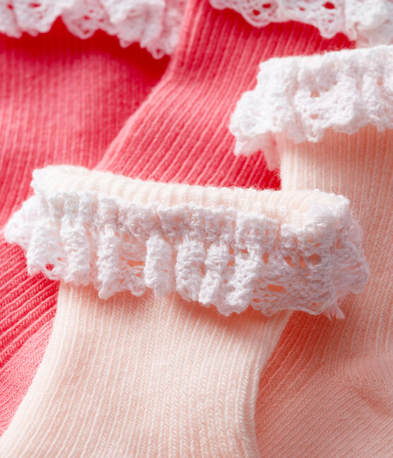 2er-Set Babystrümpfe mit Spitze Mädchen variante 3
