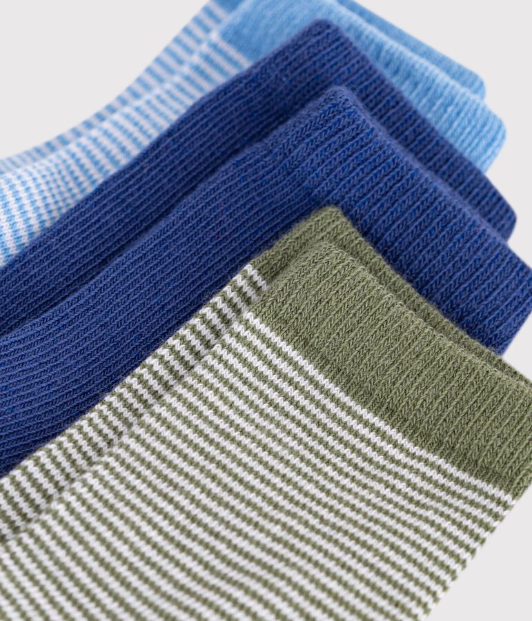 3er-Set Baby-Socken aus Baumwolle mit Ringelstreifen variante 1