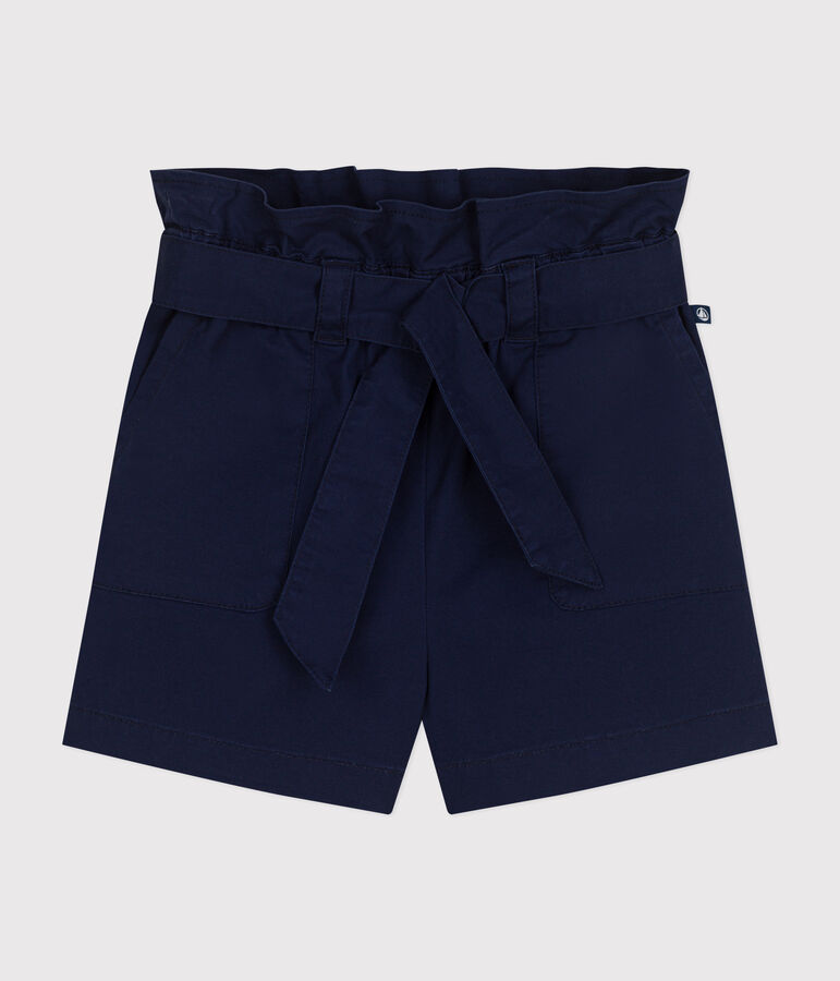 Kinder-Shorts aus Baumwolle f&uuml;r M&auml;dchen blau