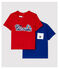 2er-Set Baby-T-Shirts aus einfarbigem Rippstrick für Jungen variante 1