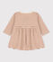 Gestreiftes Babykleid aus Baumwoll-Doppeljersey weiss AVALANCHE/ CINA:AVALANCHE