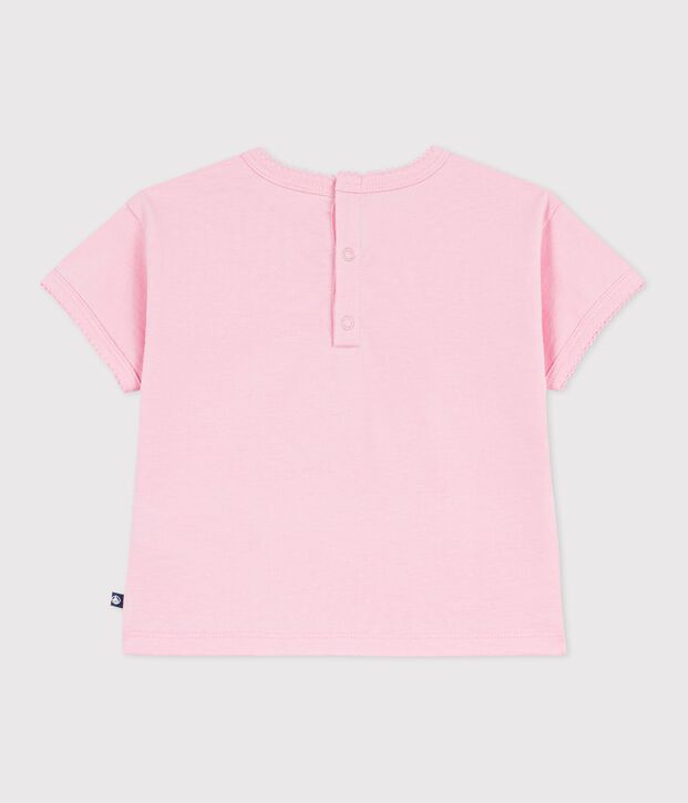 Kurz&auml;rmeliges Baby-T-Shirt aus Baumwolle mit Blumenmotiv MARQUISE