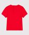 Kurzärmeliges Baby-T-Shirt aus Baumwolle mit Motiv rot PEPS