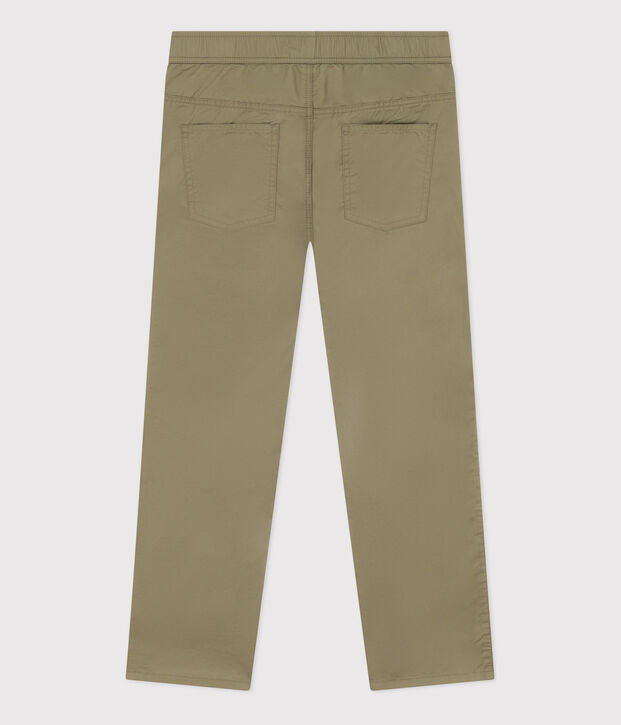 Hose aus Sergestoff in Regular-Fit-Passform f&uuml;r Jungen gr&uuml;n
