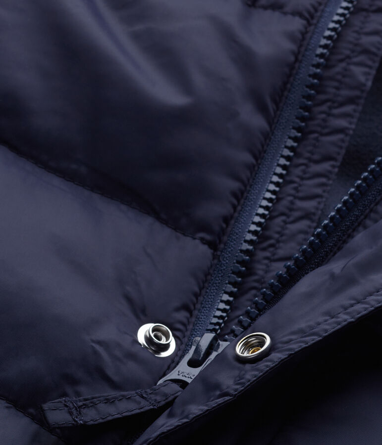 Wasserabweisende Jungen-Winterjacke mit Innenfutter blau SMOKING