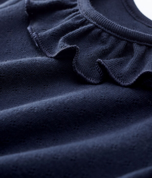 Kurz&auml;rmelige Baby-Bluse aus Baumwolle f&uuml;r M&auml;dchen SMOKING