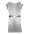 Leinenkleid für Damen weiss MARSHMALLOW/blau MEDIEVAL