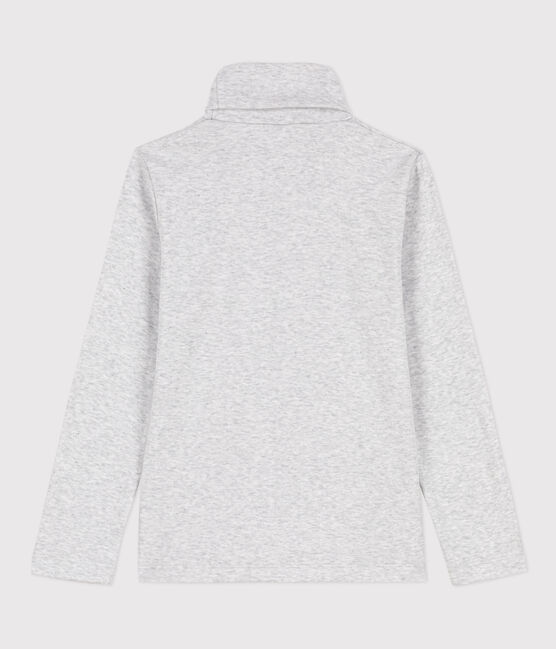 Kinder-Rollkragenshirt aus Baumwolle grau POUSSIERE CHINE