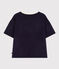 Damen-T-Shirt Le Boxy aus Baumwollfrottee blau SMOKING