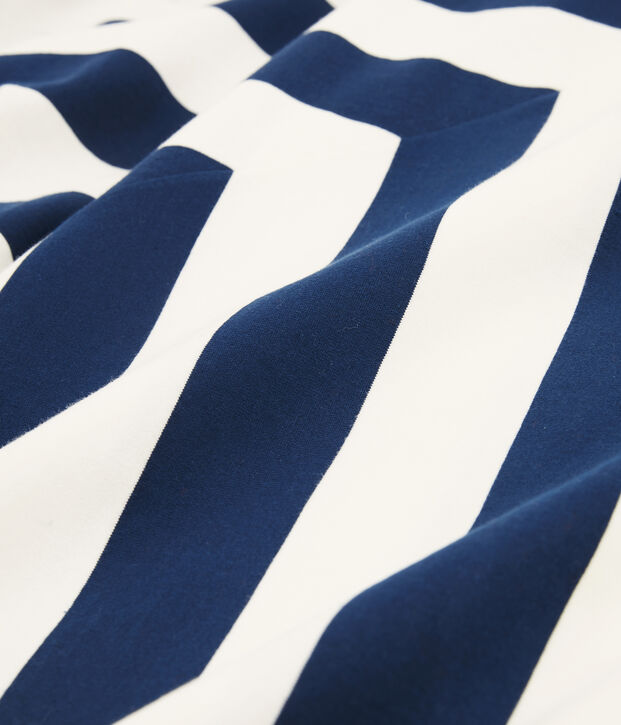 Damenkleid blau/weiss