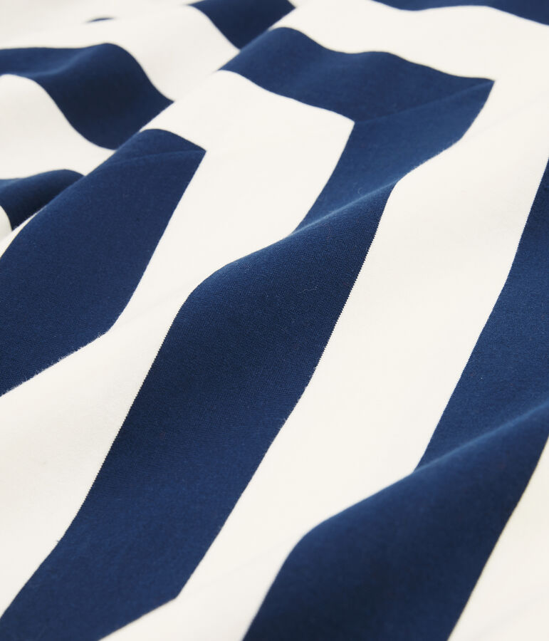 Damenkleid blau/weiss