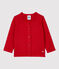 Baby-Cardigan aus Strickmaterial. rot TERKUIT