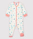 Baby-Strampler aus Double-Face-Jersey mit buntem Katzen-Motiv