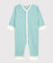 Strampler aus Baumwolle und Lyocell, mit Streifen-Design blau MIROIR/weiss MARSHMALLOW