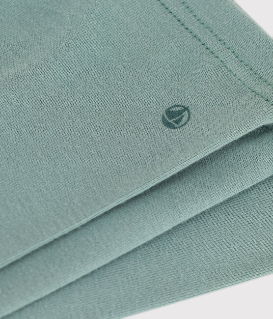 Baby-Leggings aus einfarbiger Baumwolle grün PAUL