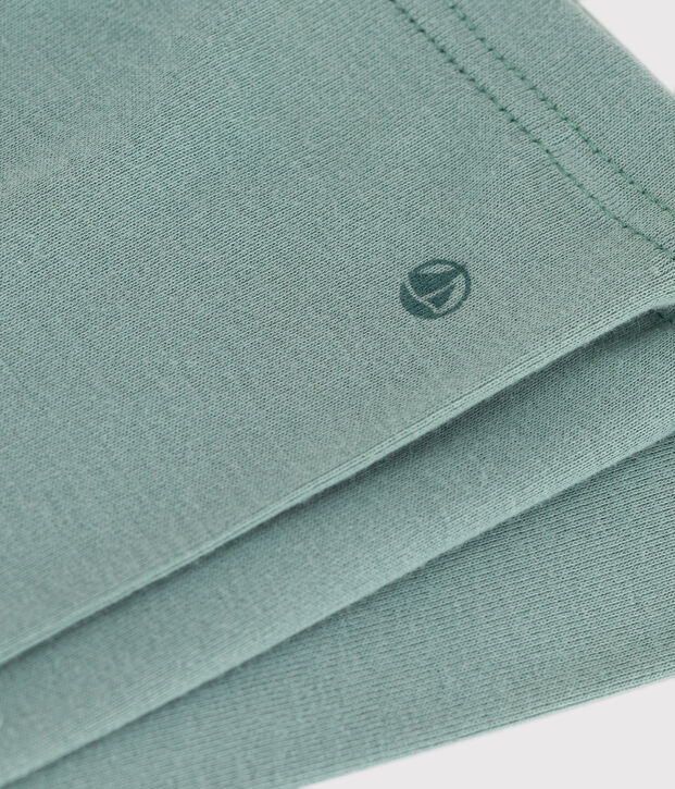 Baby-Leggings aus einfarbiger Baumwolle gr&uuml;n