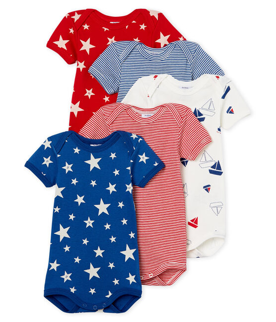 5er-Set kurzärmelige Baby-Bodys für Jungen VARIANTE 1 CN
