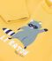 Baby-Sweatshirt aus Baumwolle mit Tiermotiv gelb